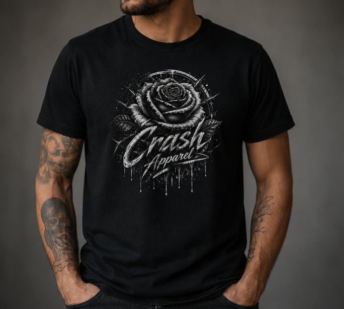 Crash Thorn Rose Tee (Mens and Ladies)